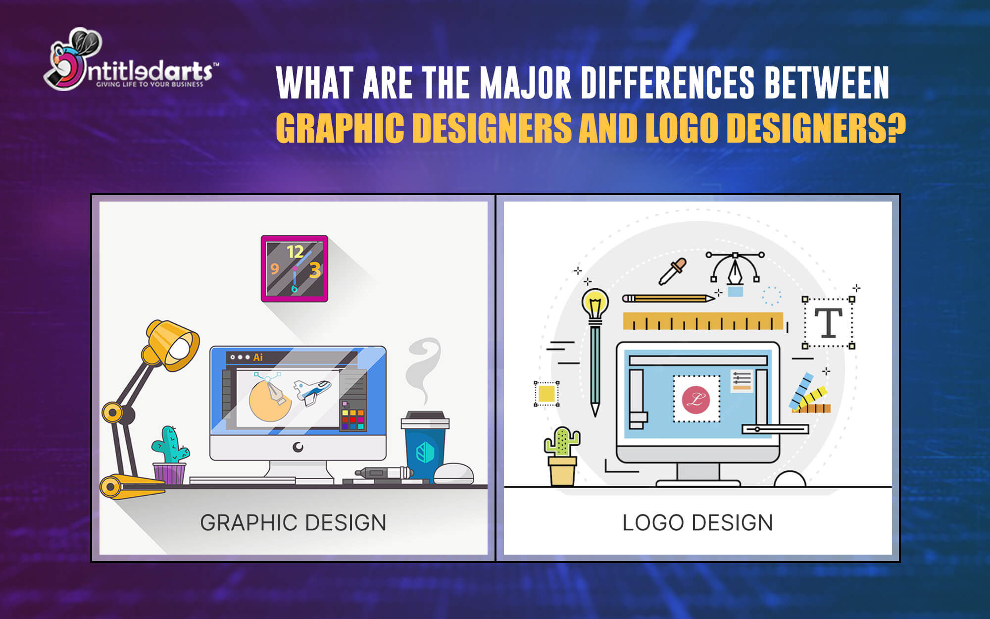 What Are the Major Differences between Graphic Designers vs Logo